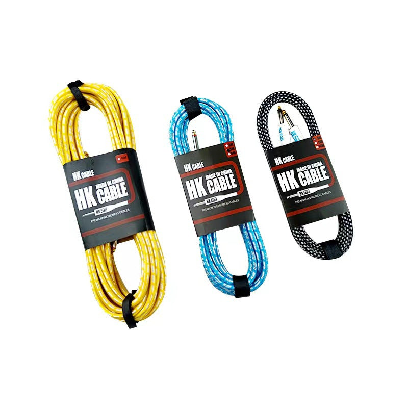 HK braided cable noise reduction audio cable folk music electric box acoustic guitar bass cable musical instrument cable