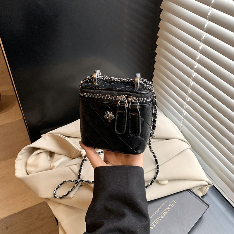 Foreign trade rhombus chain bag women's 2025 new summer niche shoulder messenger bag Korean version popular box bag