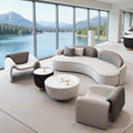 Hotel lobby, vip lounge, reception area, curved/round sofa set for sales offices and meeting rooms
