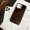 Glue glitter powder suitable for iphone17promax translucent leopard print mobile phone case apple 16 large hole protective cover cross-border