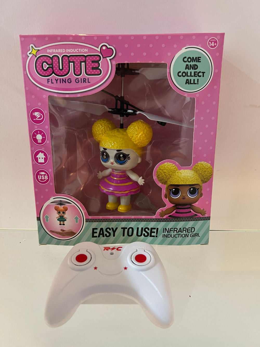 Hot selling feitian doll little bee sensor aircraft new and unique toys rechargeable smart suspension factory direct sales