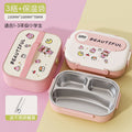 Kids' insulated lunch box - perfect for elementary and middle school students - divided compartment bento box - 304 stainless steel lunch container for boys
