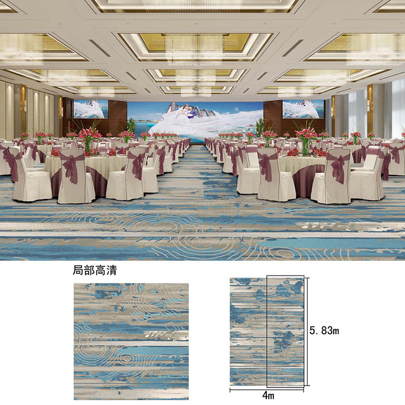 Hotel lobby carpet, 1000g nylon, fire-retardant, thickened area rug for banquet halls, restaurants, conference rooms, and reception areas