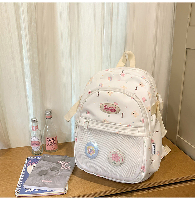 Backpack for girls, college students, cute, good-looking, painful bag, 2025 new arrival, high school students, large capacity backpack