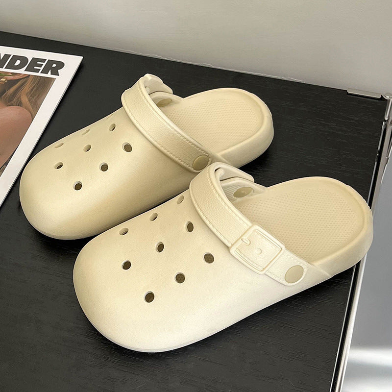 Women's summer clogs: comfortable, thick-soled, non-slip beach sandals with closed toe – new arrivals