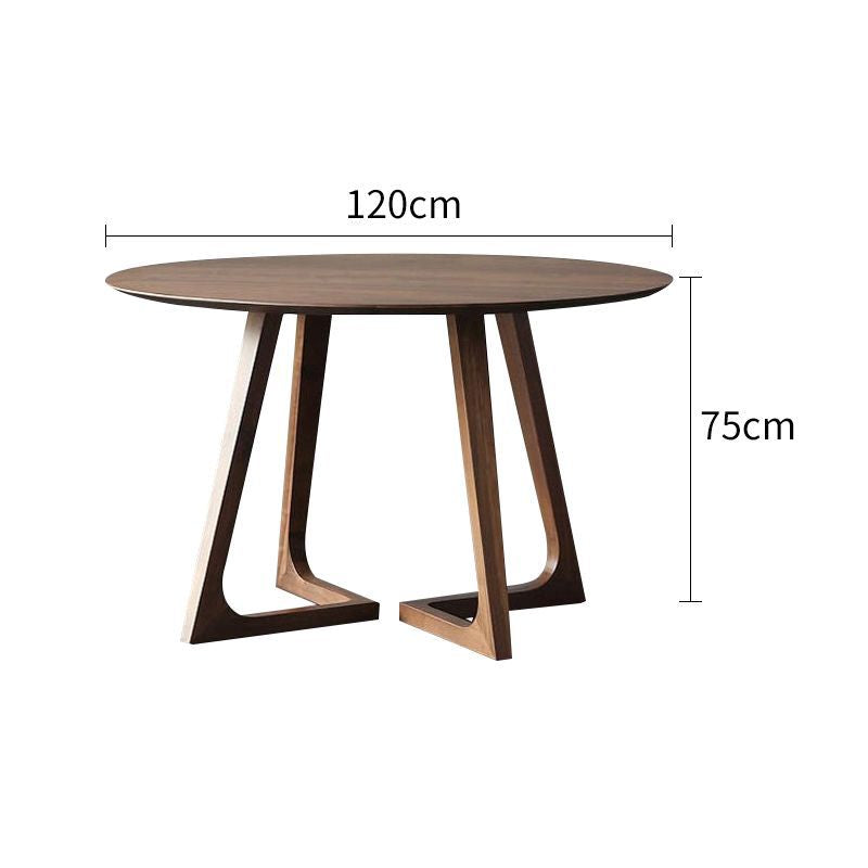 Scandinavian solid wood round table japanese style original solid wood casual modern book dining table and chair combination negotiation coffee round table b&b