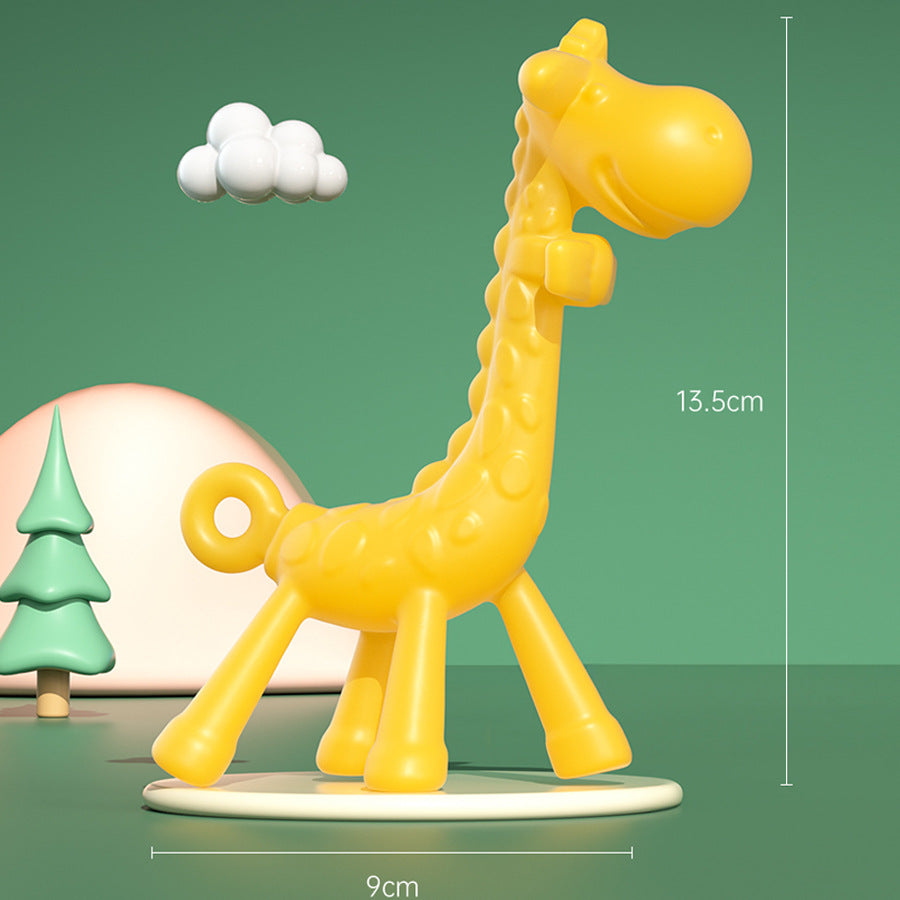 English card baby toothpaste baby silicone molar toy can be boiled food grade silicone bite music wholesale