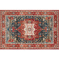 retro ethnic moroccan faux cashmere rug - durable, stain-resistant, perfect for living room coffee tables, bedroom bedside, and more