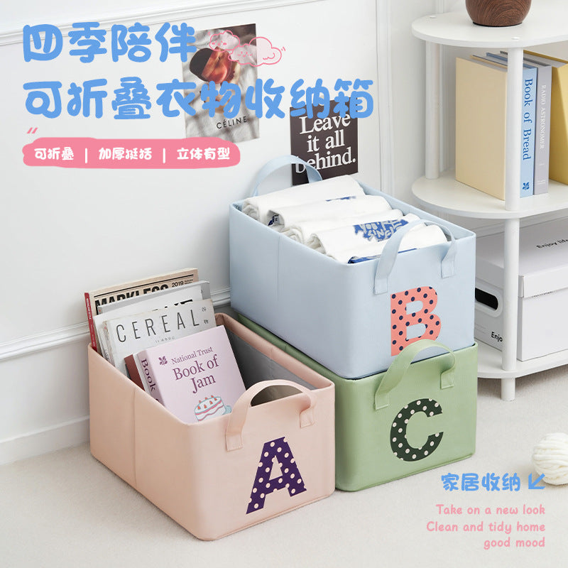 Beilian Home Furnishing Clothing Storage Basket Bedroom Toy Organizing Box Dormitory Storage Box Foldable Clothes Storage Box