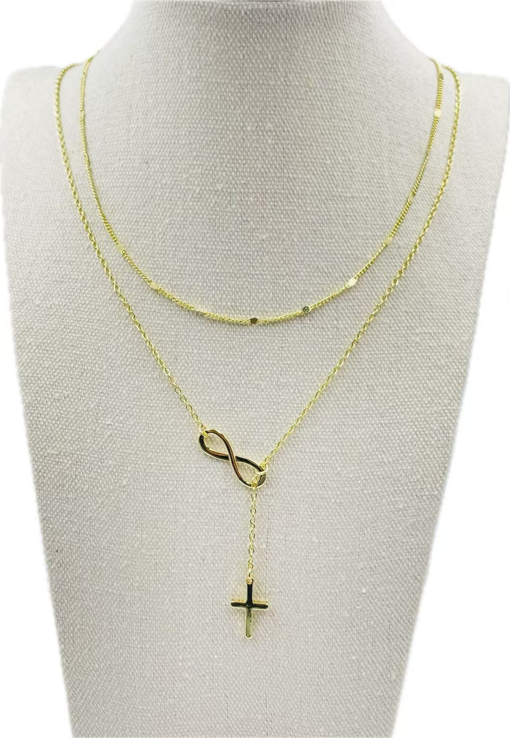 hot style casual digital 8-figure cross necklace jewelry fashion women's trendy hot clavicle chain
