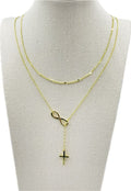 hot style casual digital 8-figure cross necklace jewelry fashion women's trendy hot clavicle chain