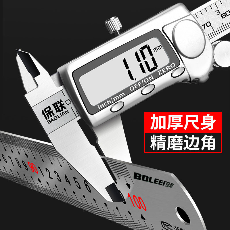 Steel ruler 1m stainless steel ruler iron steel ruler thickened hard ruler 15cm/30cm/50cm high precision steel ruler