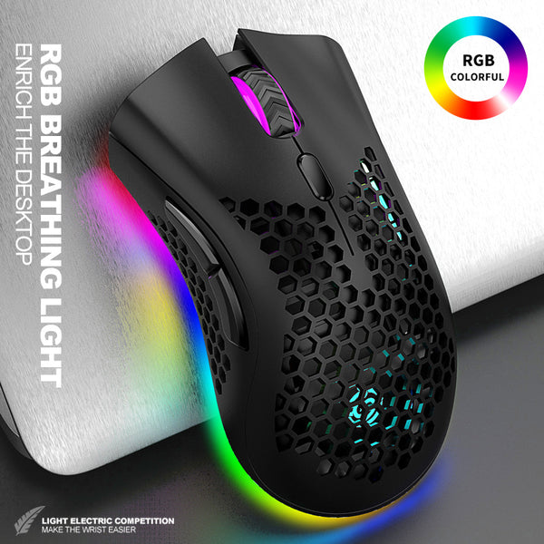 Viper BM600 Wireless Bluetooth Dual Mode Lightweight Hollow Hole RGB Rechargeable Gaming Mouse  eBay