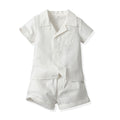 Wholesale boys' clothing sets: new summer styles - dopamine cotton stand collar comfort short-sleeve shirts for boys' summer wear