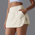 New arrivalfake two-piece inner wear nude slimming lookflap pocket pants tennis skirt cool sun protection yoga fitness sports skirt pants