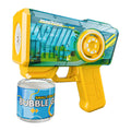 new product: fully automatic light-up bubble machine, electric mechanical bubble gun, outdoor toy for kids, gift for boys and girls