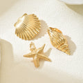 Ins style alloy hair clip wholesale european and american cross-border marine duckbill clip starfish niche high-end conch hair hair accessories