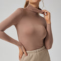backless long-sleeve yoga top - slim fit, sexy, and stylish activewear for women - perfect for pilates and fitness