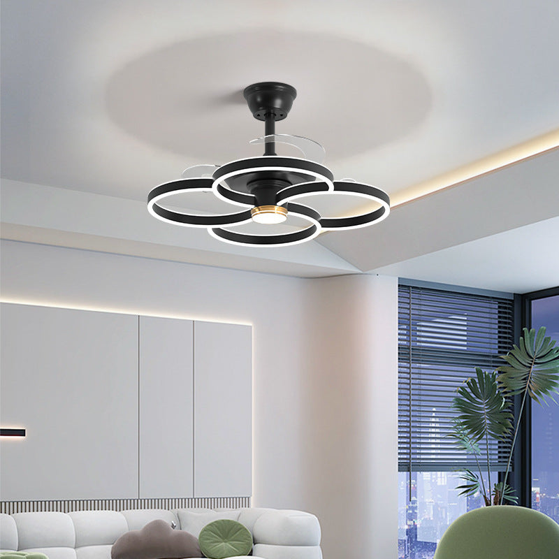 2024 Modern Simple Atmosphere Light Luxury Modern Living Room Fan Light Guangdong Zhongshan Lighting New Living Room Main Light