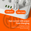 3-position 4-position 5-position socket usb power strip power strip brazilian socket south american socket paraguay socket