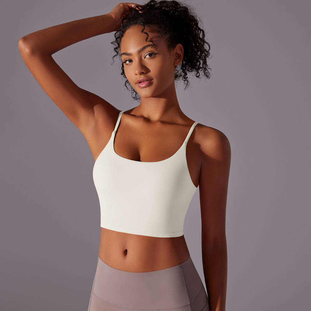 new arrival sling beautiful back sports intimates naked tight yoga bra outwear running fitness vest tops