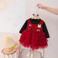 Girls' dress  new fashion korean style baby long sleeve princess dress children's mesh dress girl's formal dress
