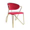 Custom export dining chair - italian modern minimalist iron armchair - light luxury high-end backrest chair