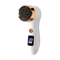 electric foot file - portable rechargeable pedicure tool with digital display, waterproof, home use callus remover