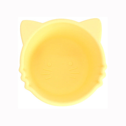 Factory supply food grade silicone bowl suction cup bowl baby learn to eat complementary food bowl saliva pocket anti-splashing silicone bowl