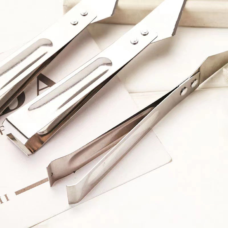 Thickened stainless steel plucking clip for home kitchen multi-functional chicken, duck, goose, pig hair clip oblique plucking device fish bone clip
