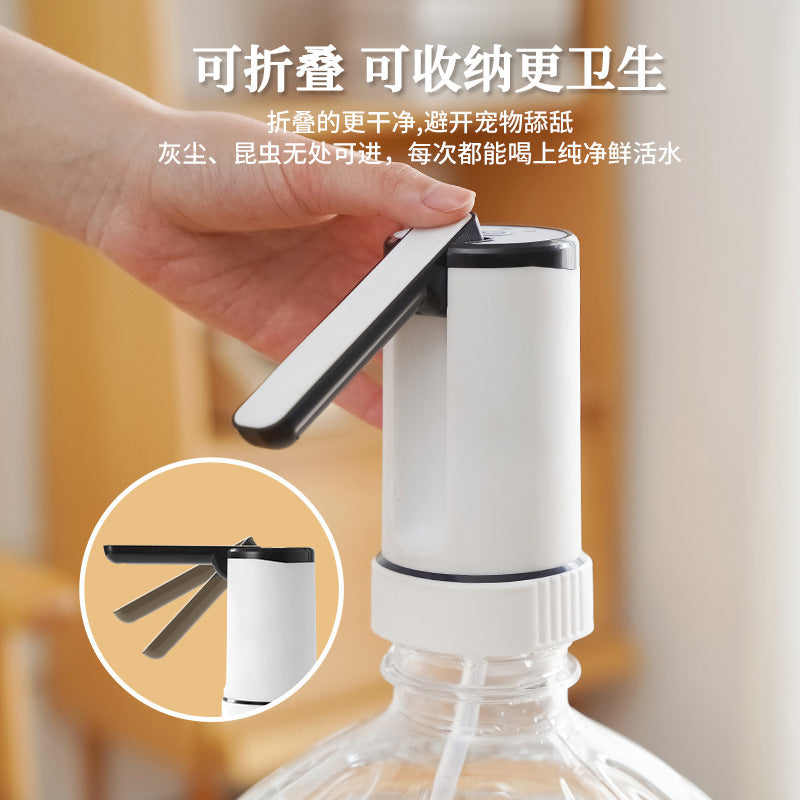 One-touch water dispenser for instant, refreshing hydration. features a foldable, food-grade silicone tube for safer and more reliable use