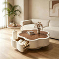 New arrival flower popular coffee table classy living room for homecasual cream small apartment accessible luxury creative special-shaped combination