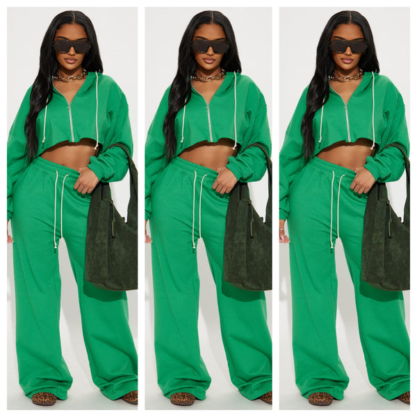 YD8831 European and American women's clothing, 's new, fashionable and casual hooded cardigan wide-leg two-piece set
