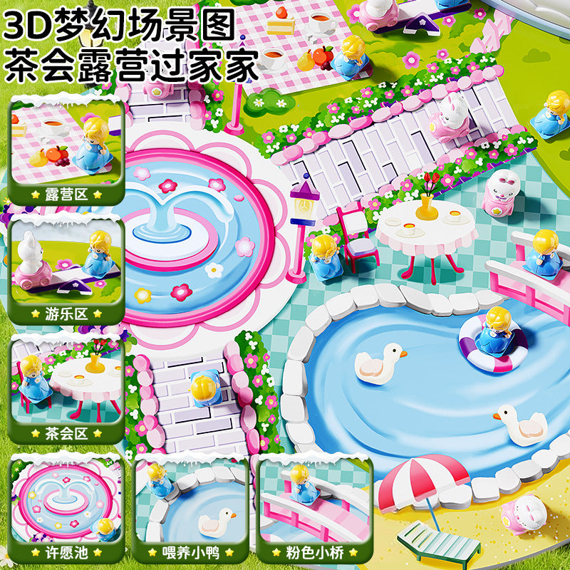 Magnetic castle adventure: new princess playset for girls - perfect for pretend play, children's day, educational toys, and birthday gifts