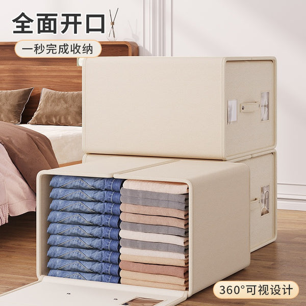Cross-border increase and upgrade Oxford cloth autumn and winter thickened bed sheet storage box clothing fabric blanket quilt cover storage box