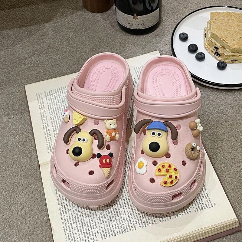 New arrival hole slippers for women student dormitory outwearfashionthick sole beach toe sandals summer popularins