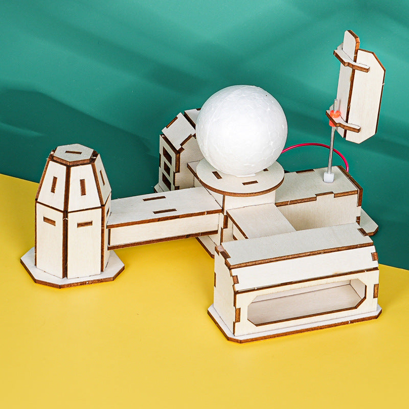 Science and technology small production Mars base children DIY handmade primary school students science experiment assembly model setam
