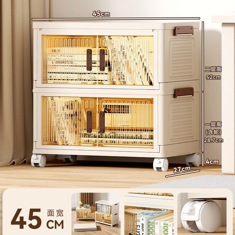 Book storage box Foldable box Storage cabinet Classroom student book storage box Transparent sorting storage box