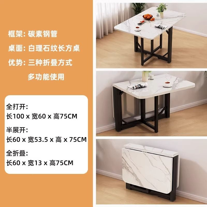 Folding table, installation-free dining table, small apartment rental, telescopic dining table, simple street stall, outdoor folding table