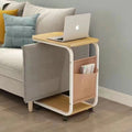 Bedside table movable storage rack bedroom bedside table for home living room coffee table trolley sofa side table small table