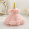 Fashionexportnew arrivalgirl princess dress stage performance baby girl birthday puff cake skirt kids dress