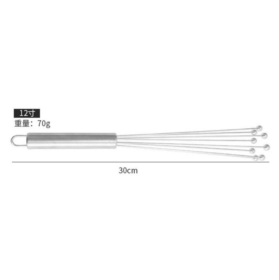 All stainless steel steel ball egg beater handheld household mixer cream foamer egg mixer kitchen supplies