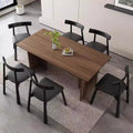 Scandinavian solid wood dining chair for home chinese ancient styleretro black chair ash wood dining table and chair italian normcore back chair