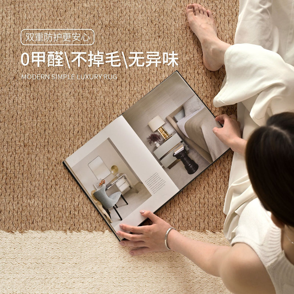 Distributed carpet living room crystal velvet thickenedwaterproof anti-fouling for home bedroom sofa coffee table floor mat large area full paving