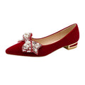Wedding shoes for women with thick heels 2023 new arrival bridal shoes that are not tiring on the feet flats burgundy high heels xiuhe wedding dress two-wear