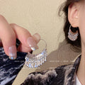 Minimalist water drop tassel earrings - a1870 silver