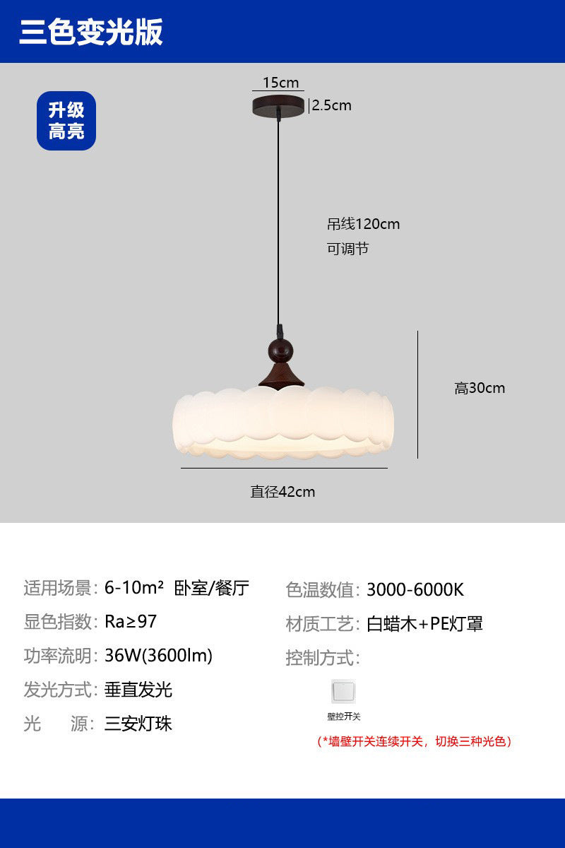 French medieval bedroom light living room light new lighting retro cream wind children's room led eye protection ceiling light