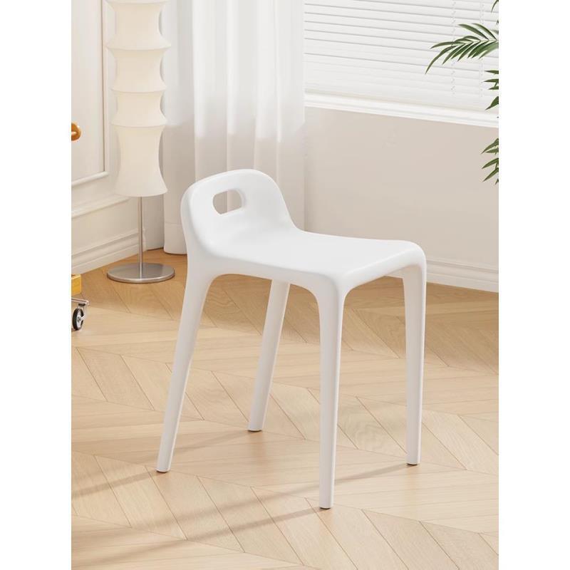 Modern minimalist home chair - restaurant spare thickened plastic chair - dining table chair stool - stackable plastic stool