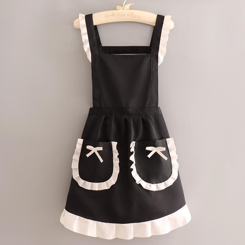 Beautiful and breathable work apron - modern minimalist design for women, suitable for home kitchen, office, cotton fabric, durable workwear, nail salon