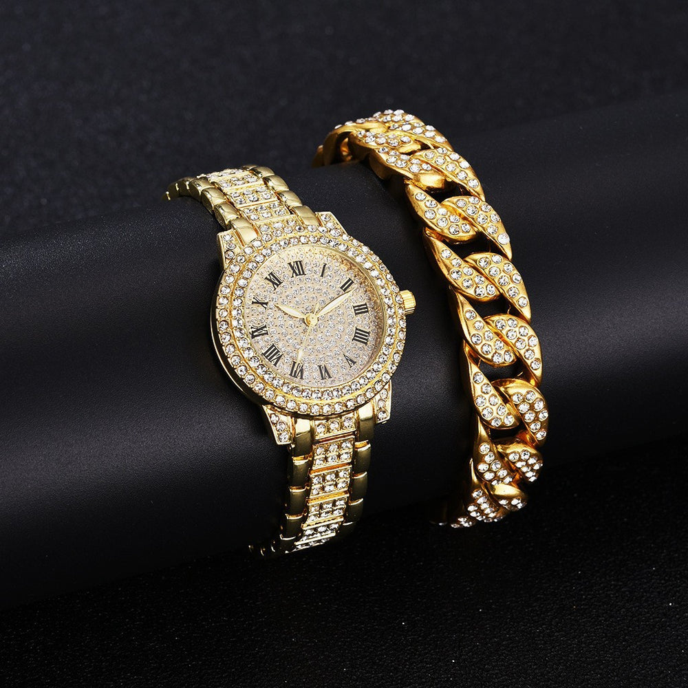 Live broadcast of foreign trade hot spot spot supply of beauty cornucopia bracelet watch women's diamond-encrusted quartz watch wholesale